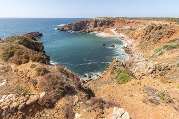 Beautiful Bay on the coastline of south west Portugal