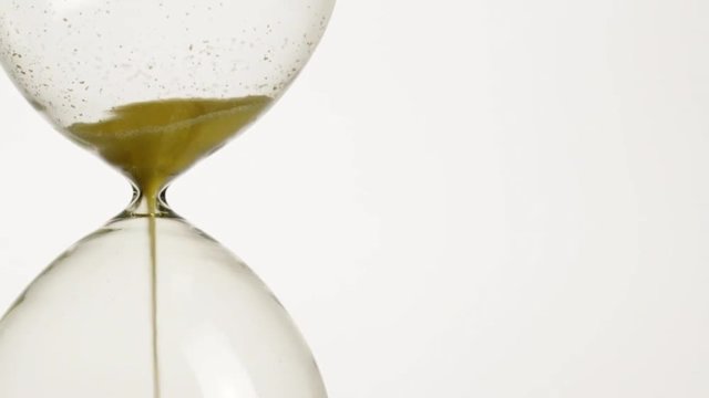 hourglass isolated on white