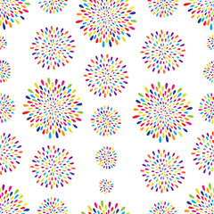 Abstract pattern. Firework spot circle ornament