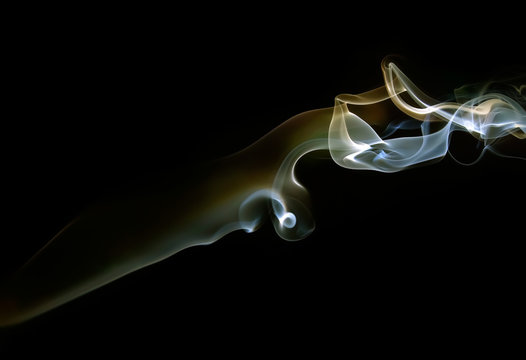 smoke on a dark