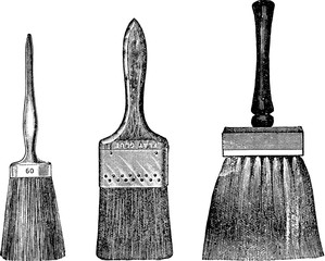 Vintage picture brush