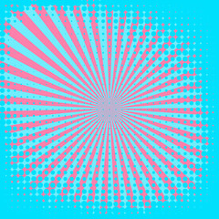 Abstract Creative concept vector comics pop art style blank layout template with clouds beams and isolated dots pattern on background. For Web and Mobile Applications, illustration template design