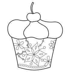 Cupcake coloring