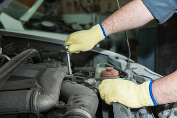 Fototapeta premium Repairing automotive body
