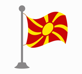 macedonia flag mast