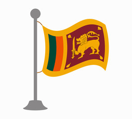 sri lanka flag mast