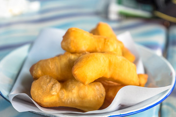 Deep-fried dough stick , thai breakfast