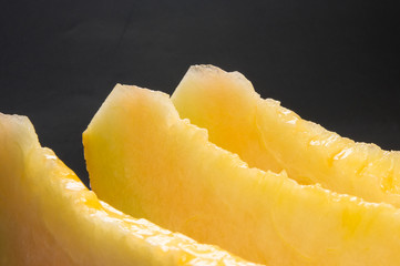 slices of ripe juicy melon
