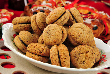 Pasticcini maccarons al cioccolato