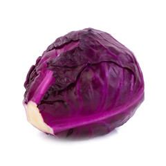Obraz premium red cabbage isolated on white