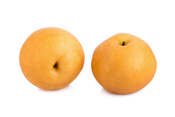 pear fruit over white background