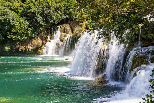 Waterfall, Croatia, Krka National park lake