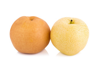 pear fruit over white background
