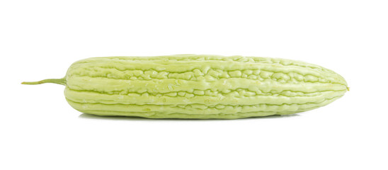 Bitter gourd isolated on white background