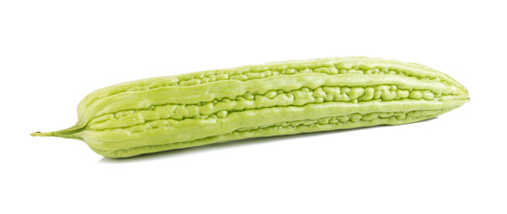 Bitter gourd isolated on white background