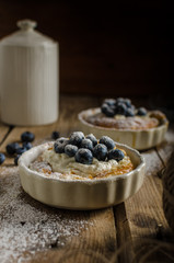 Rustic style cheesecake