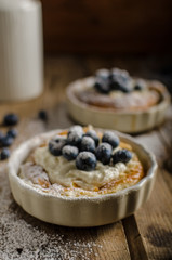 Rustic style cheesecake