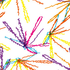 seamless background with bright scribble lines. vector zigzag