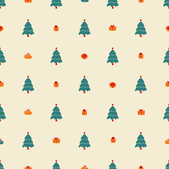 Christmas pattern, seamless design. Merry  card decorat