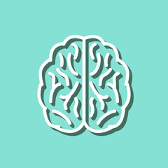Brain - vector icon.