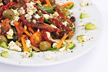Fresh Vegetable Salad close-up