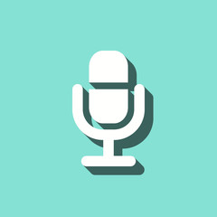 Microphone - vector icon.