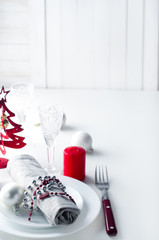 Christmas table setting