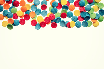 Stack of confetti background