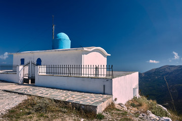 Fototapeta premium Orthodox Church of the Prophet Elias on the island of Lefkada.