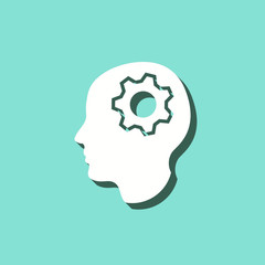 Brain - vector icon.