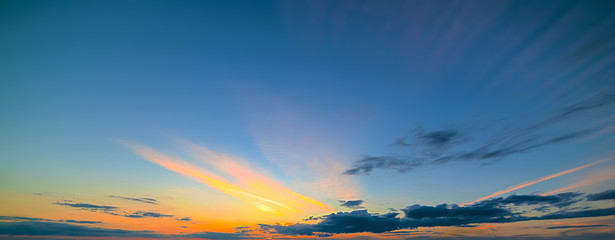 Fototapeta na wymiar scenic sunset in Sardinia