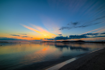 scenic sunset in Alghero