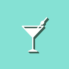 Cocktail - vector icon.