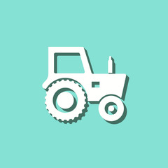 Tractor - vector icon.