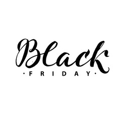 Fototapeta na wymiar Black Friday Sale. Promo Abstract Calligraphic Vector Illustration for your business artwork