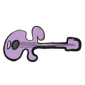 cartoon electric guitar 