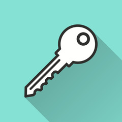 Key - vector icon.