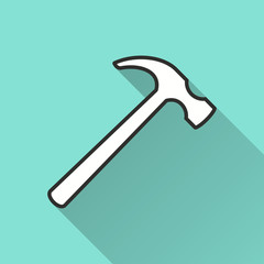 Hammer - vector icon.