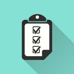 Clipboard - vector icon.