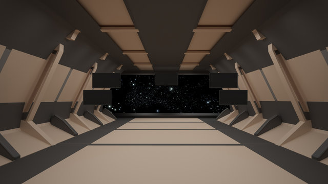 Space environment ready for comp of your characters 3D rendering