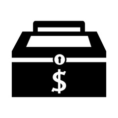 money security box icon vector illustration design