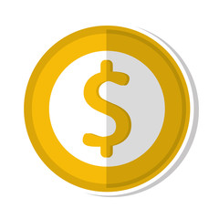 money coins finance icon vector illustration design