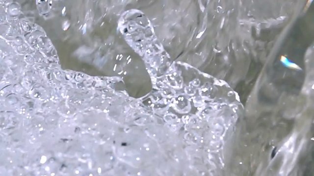 Water crystal water limpid drops slow motion