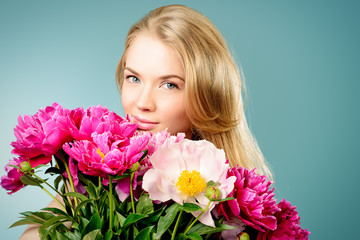 Fototapeta premium peony flowers