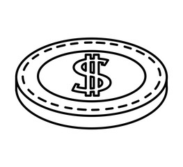 money coins finance icon vector illustration design