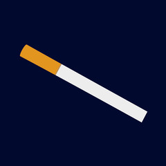 isolated classical cigarette vector illustration