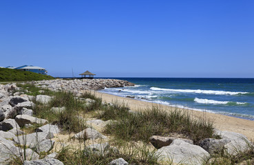 Kure Beach at the Historic Site of Fort Fisher in North Carolina