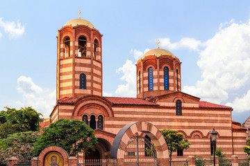 Fototapeta na wymiar St. Nicholas Orthodox Church in Batumi. Republic of Georgia