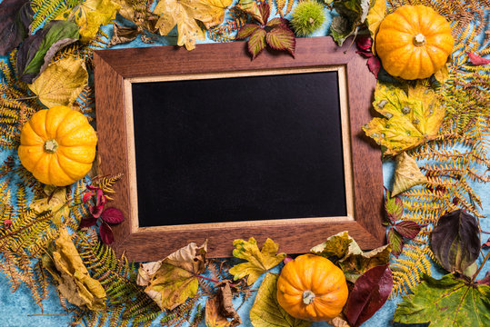 Fall background template for text