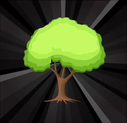 Lone Tree Vector